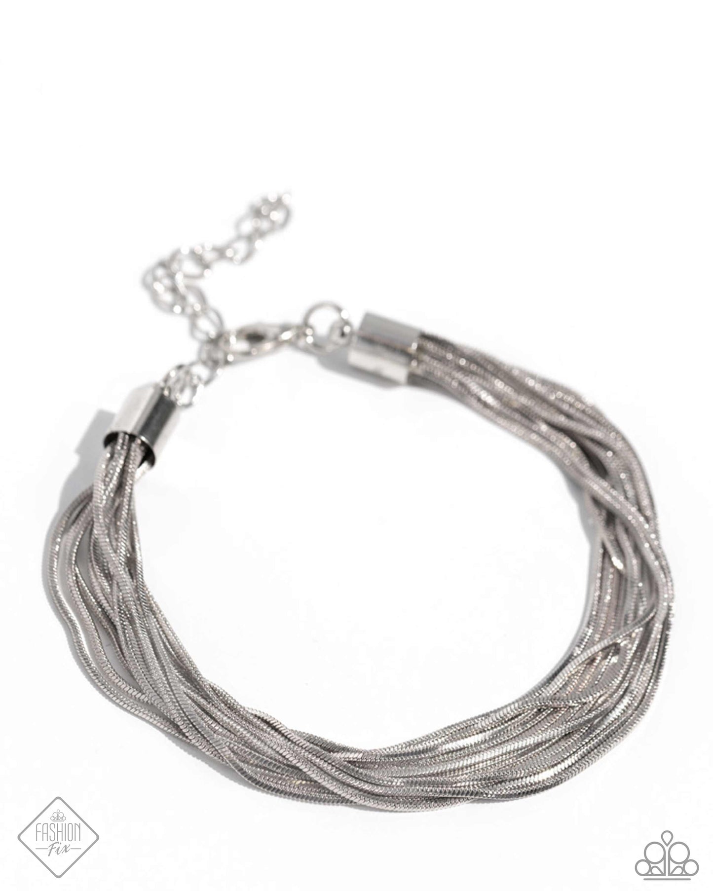 By a Show of STRANDS - Silver Snake Chain Bracelet Magnificent Musings Fashion Fix April 2024 Paparazzi B1591