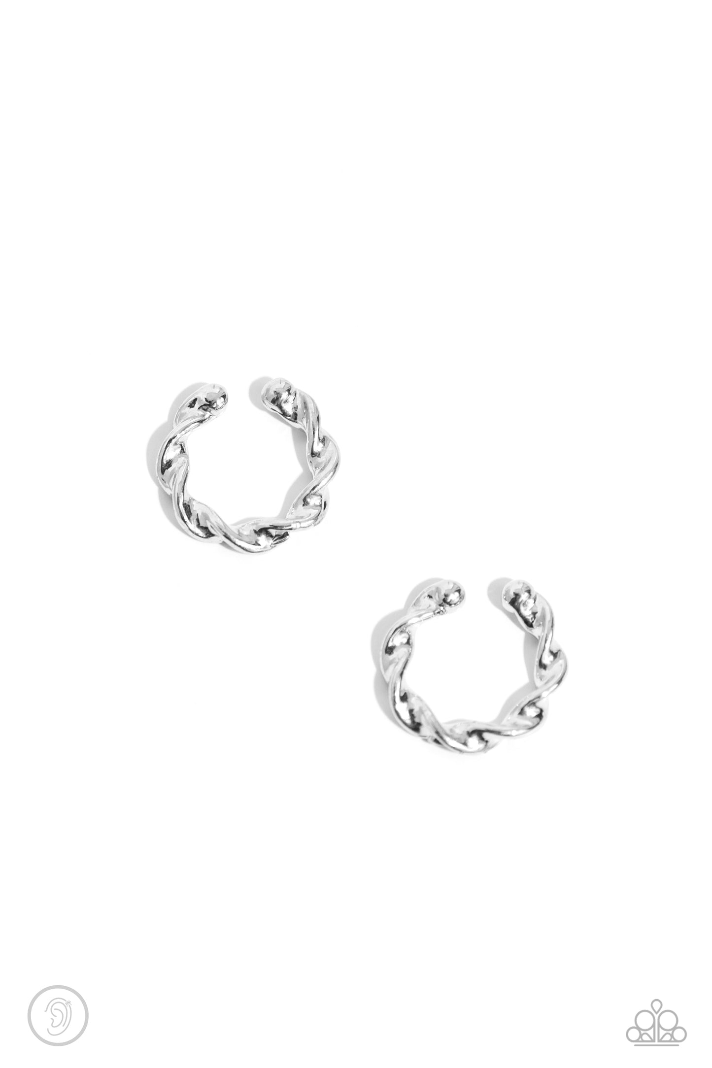 Hey, Hot CUFF! Silver Ear Cuff Paparazzi E1903