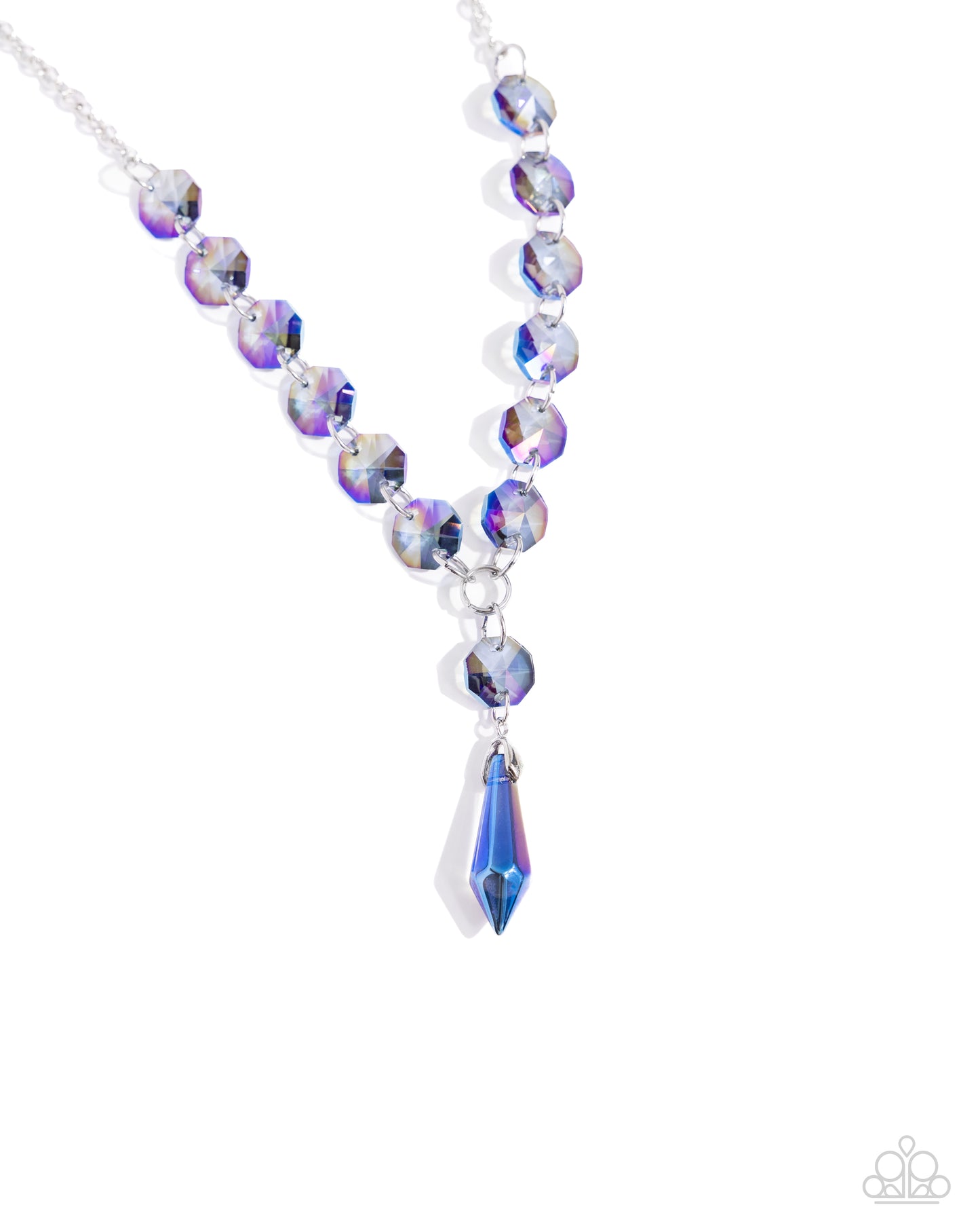 Celestial Class - Blue UV Shimmer Bead Necklace Paparazzi N2408