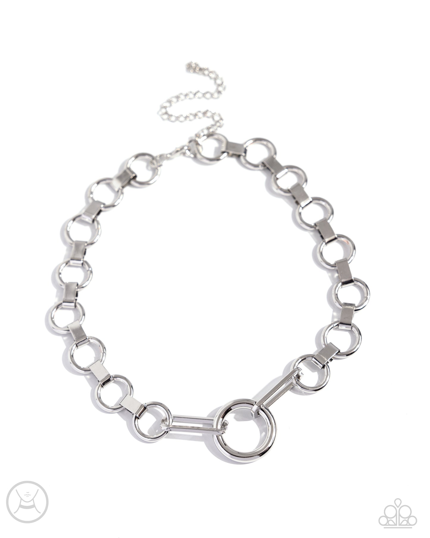 Musings Marvel - Silver Rings, Clasps, Hoops Choker Necklace Paparazzi N2292