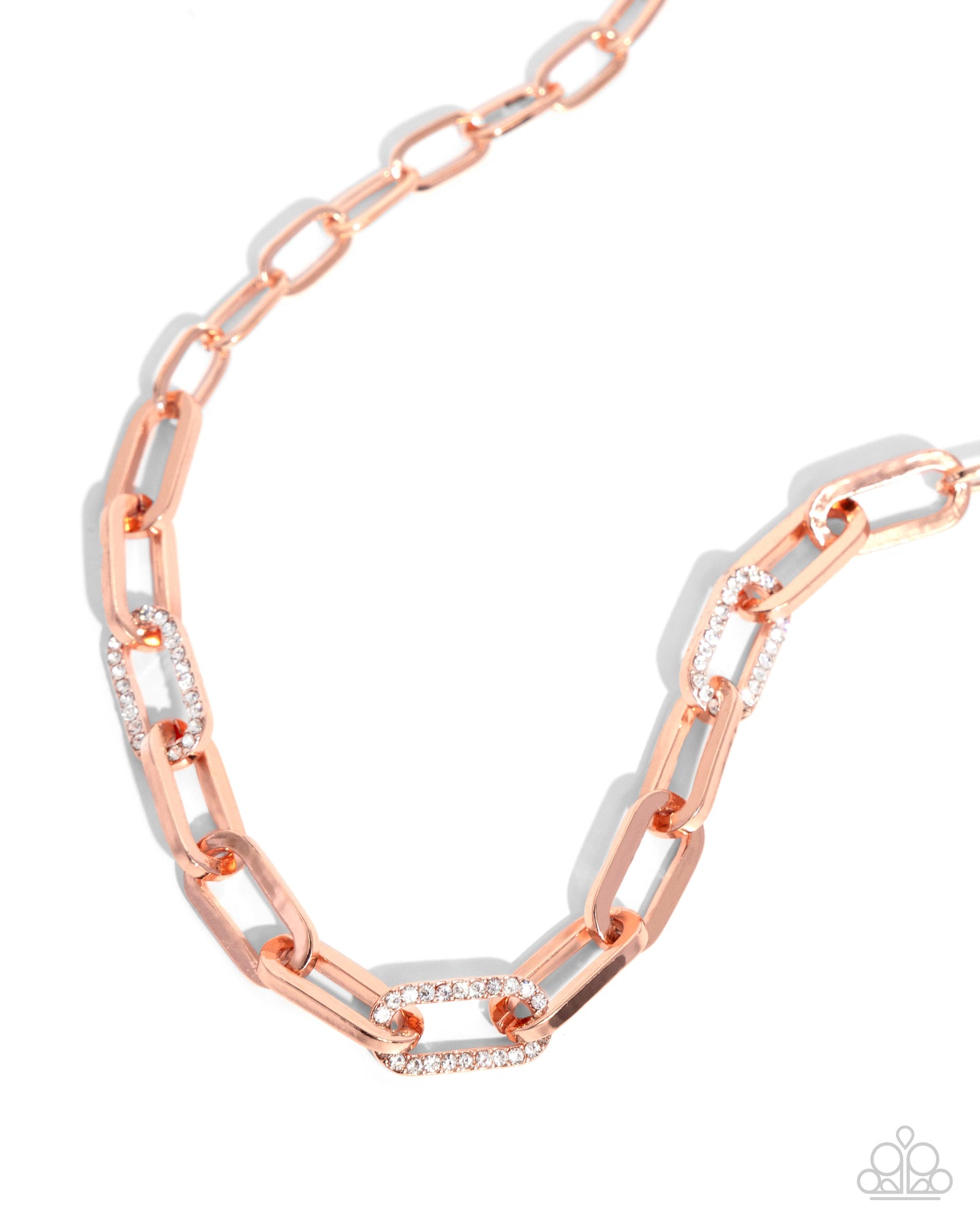 Understated Shimmer - Copper - Shiny Copper Paperclip Chain Necklace Paparazzi N2482