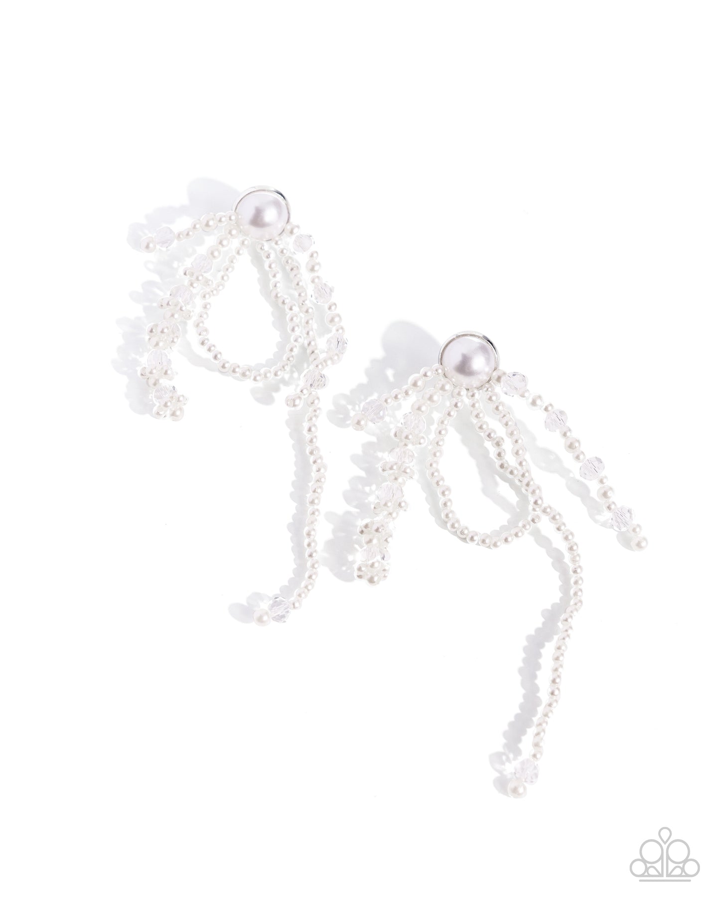 Promising Pearls - White Oversized & Dainty Pearl Post Earring Paparazzi E2141