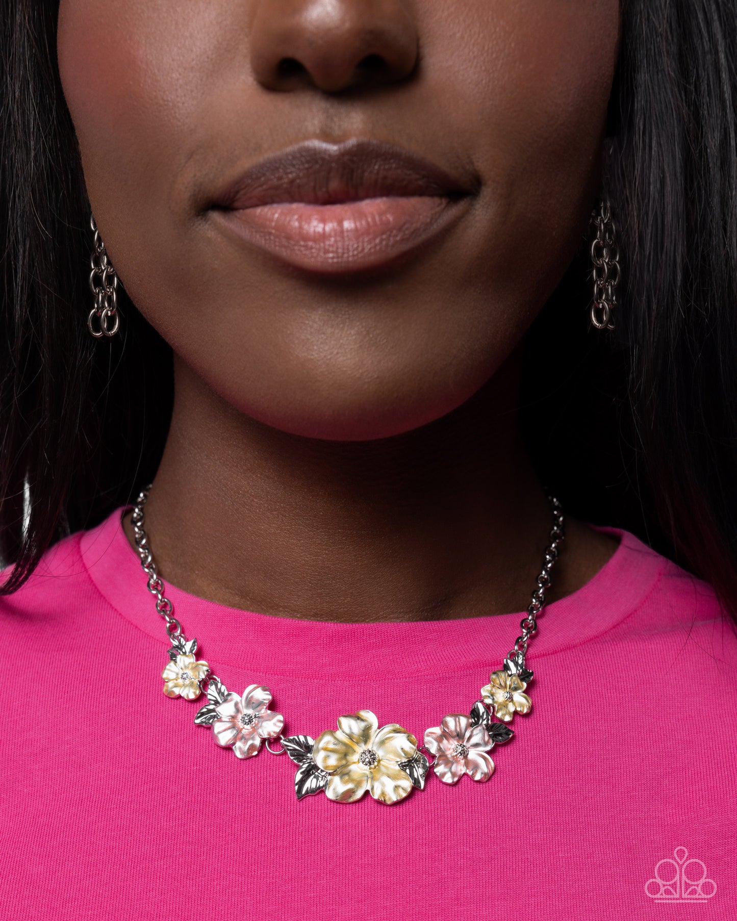 Bouquet Brilliance - Yellow Baby Desert & Lemon Drop Flower Necklace Paparazzi