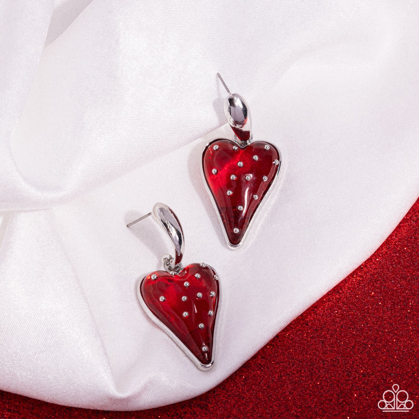 Glossy Goodwill - Red Strawberry Post Earring Paparazzi E2116