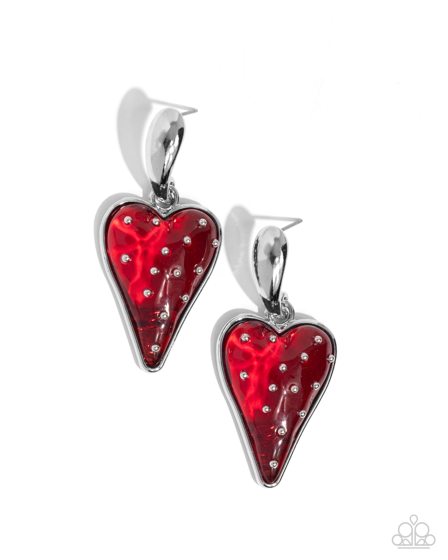 Glossy Goodwill - Red Strawberry Post Earring Paparazzi E2116