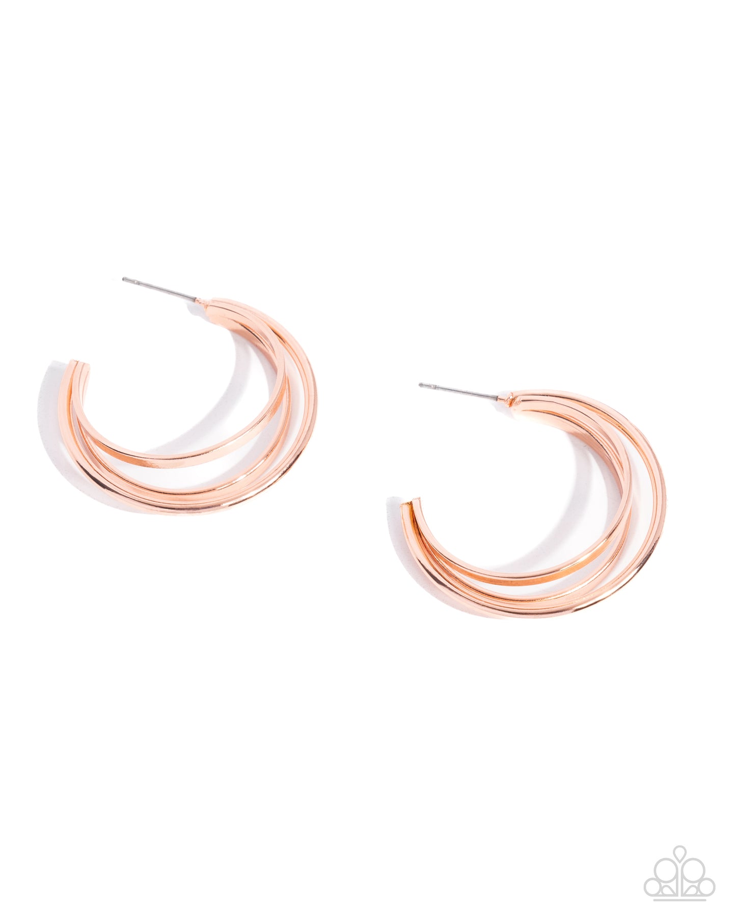 Curly Charisma - Copper - Shiny Copper 1 Inch Hoop Earring Paparazzi