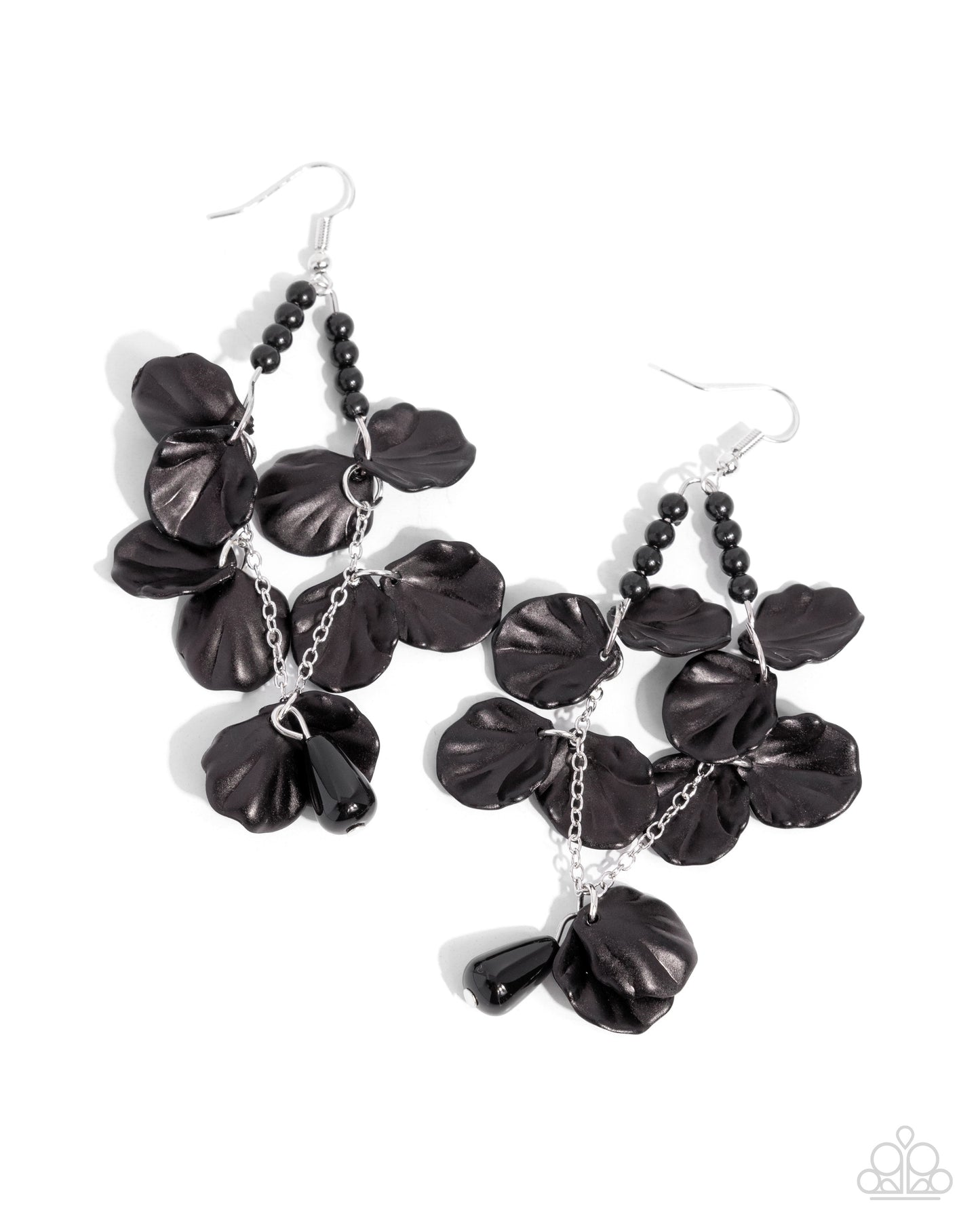 Coastal Century - Black Pearl Bead & Seashell Beach Vibe Summer Earring Paparazzi