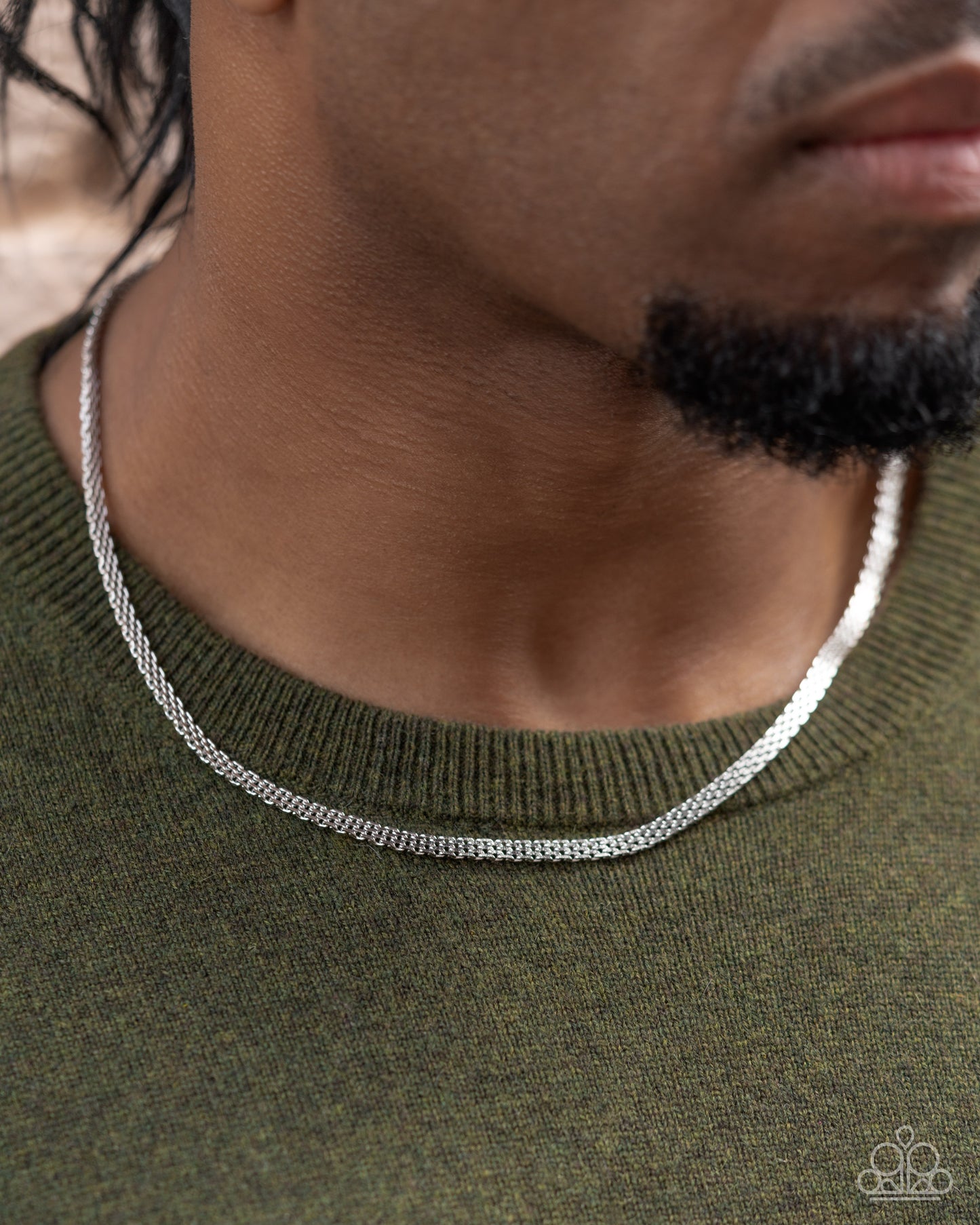 Chained Character - Silver Boston Link Stainless Steel Urban Chain Necklace Paparazzi N2523