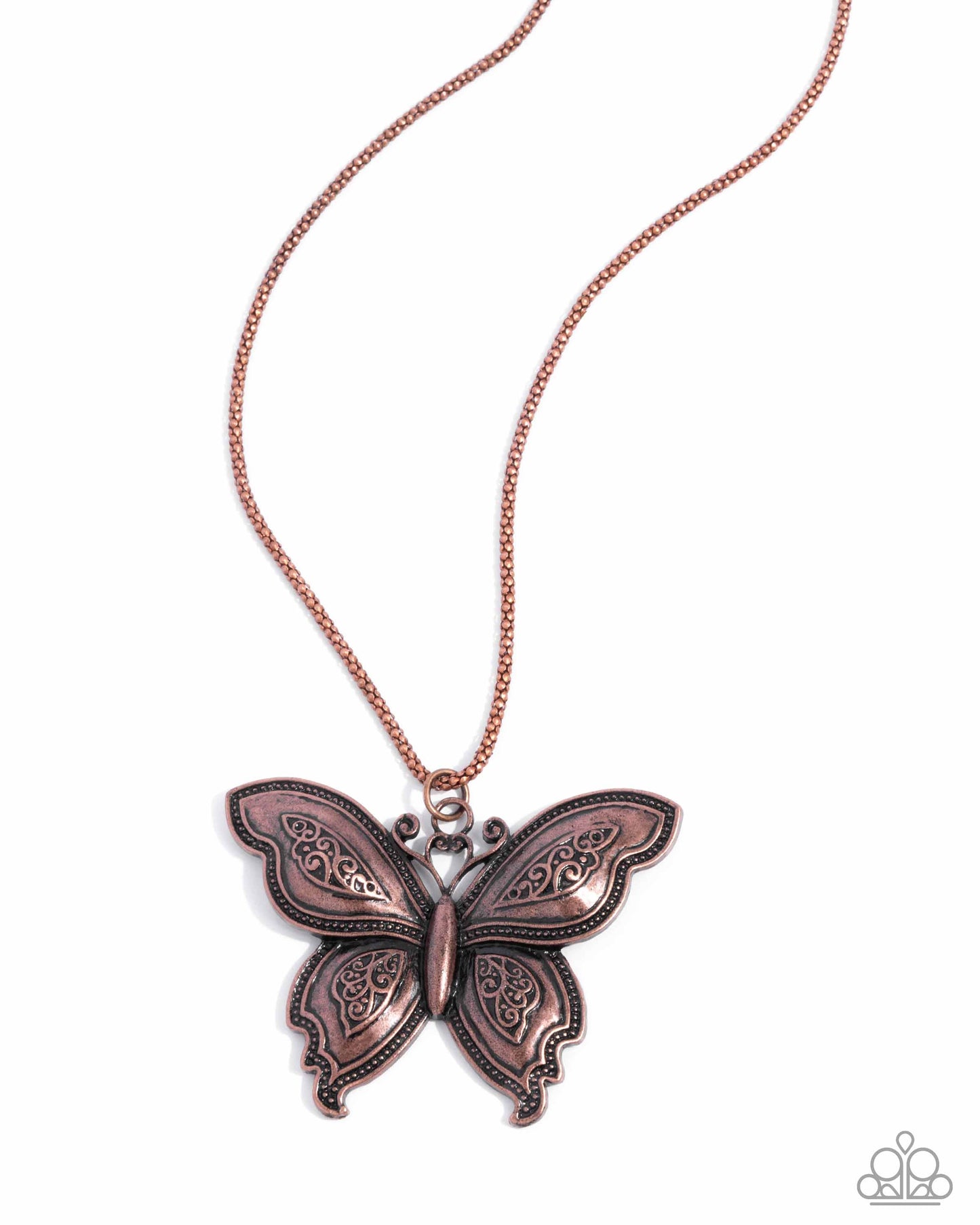 Aerial Attraction - Copper Butterfly Necklace Paparazzi N2581