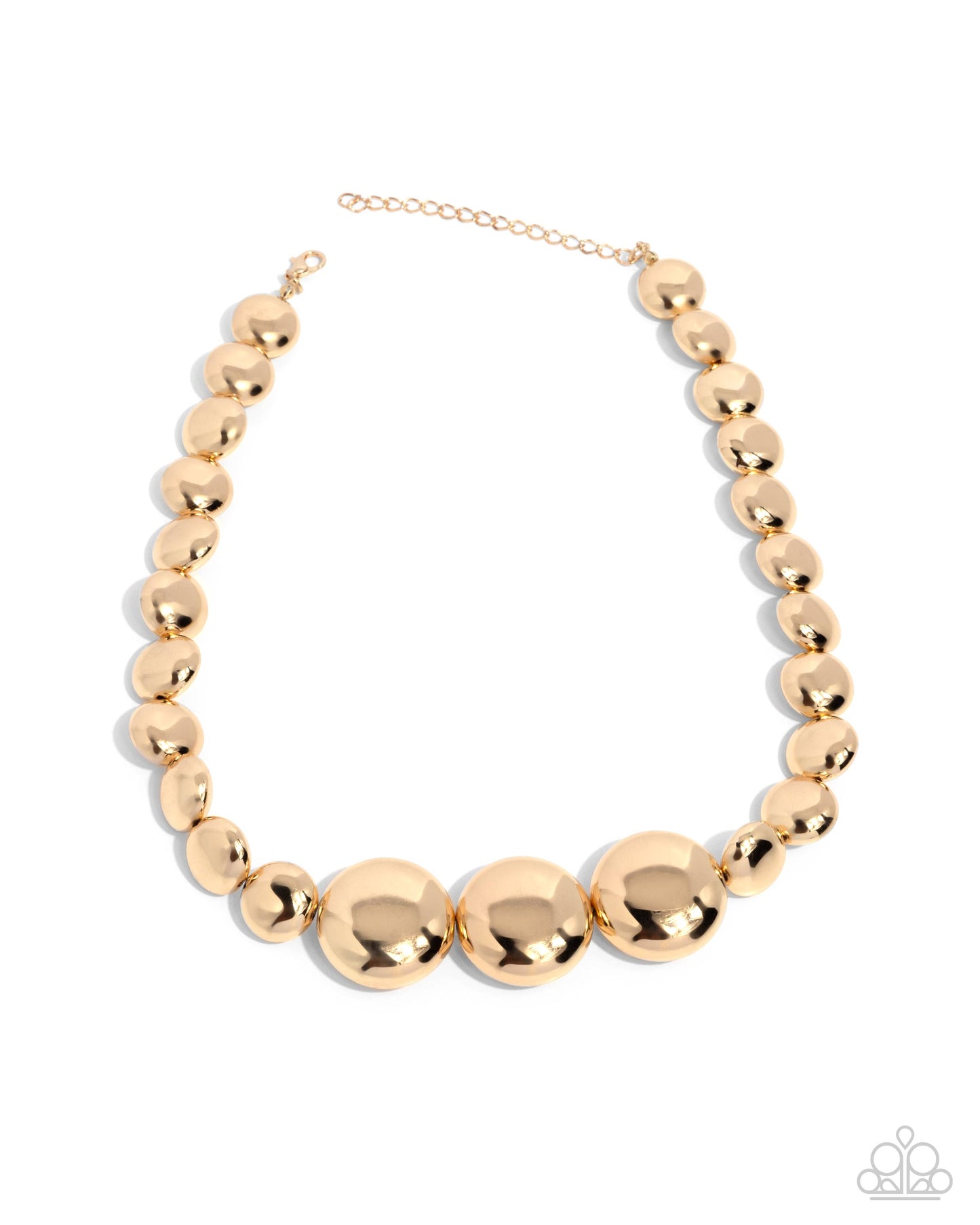 Reflective Roar - Gold High-Sheen Necklace Paparazzi