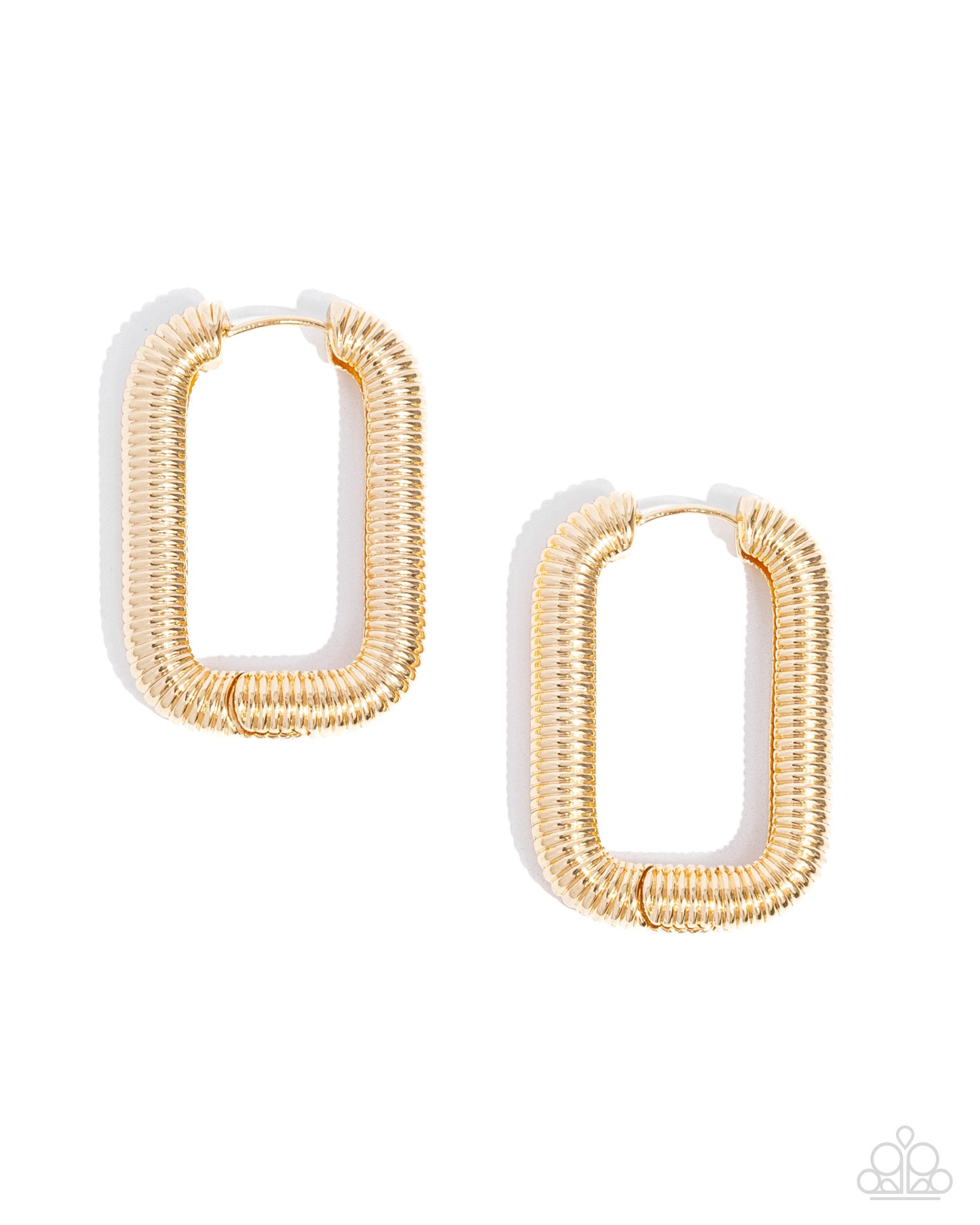 Spiral Supply - Gold Hinge Earring Paparazzi