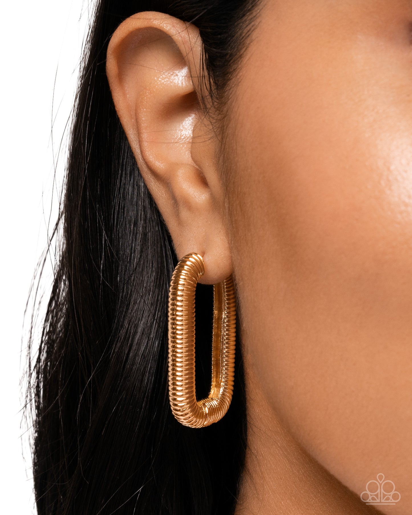 Spiral Supply - Gold Hinge Earring Paparazzi