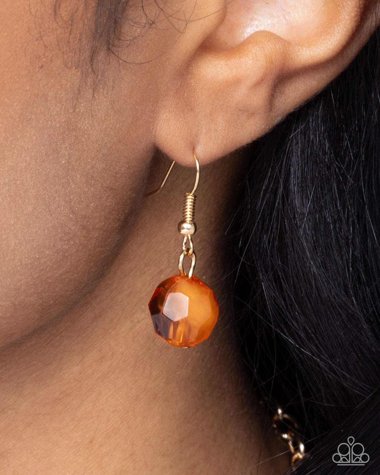 Beehive Barrage - Orange, Tomato Cream Beads & Baroque White Pearl Necklace Paparazzi N2857