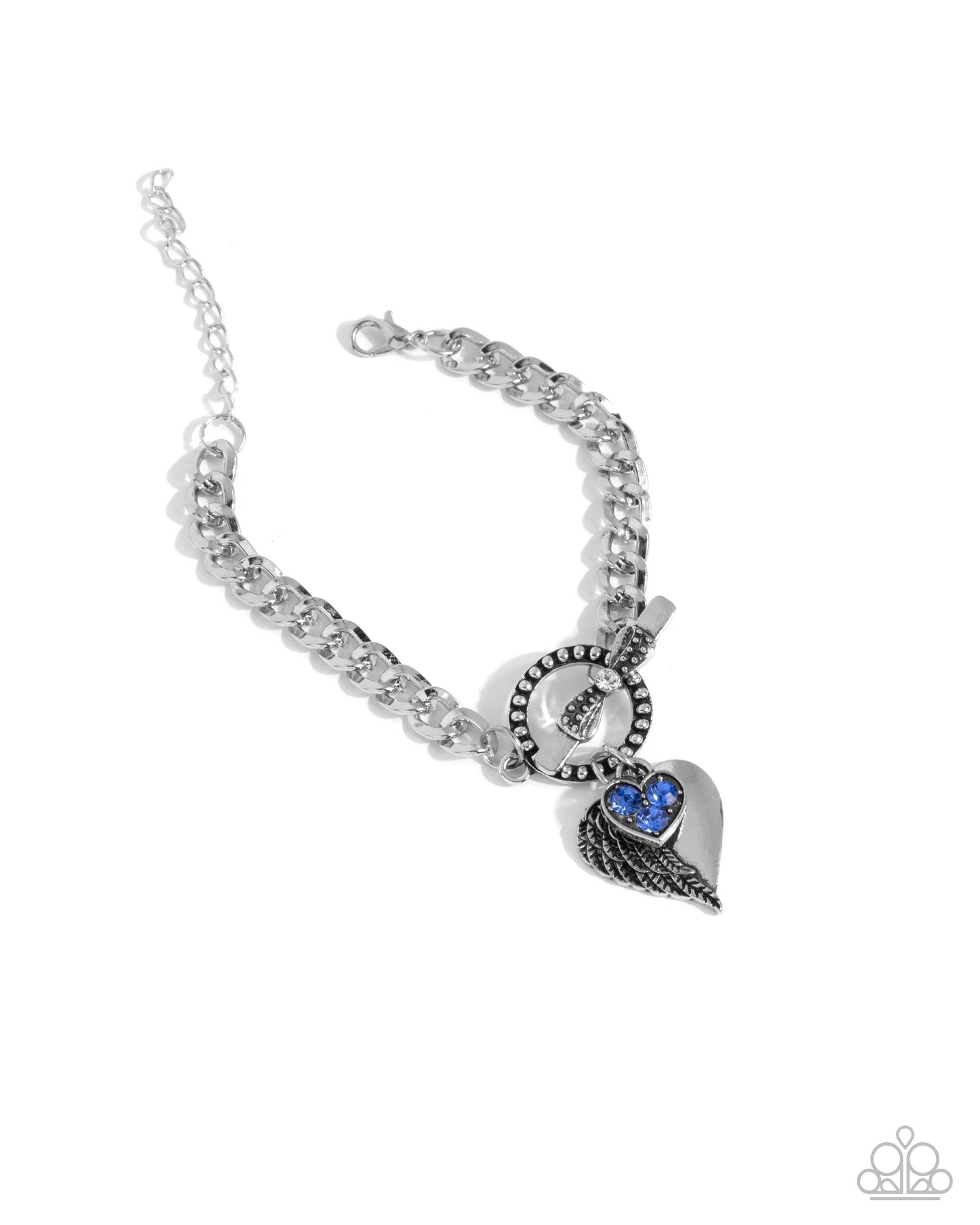 Cherub Class - Complete Look - Cherub Chic - Blue Necklace, Cherub Canvas - Blue Bracelet Set Paparazzi N3525