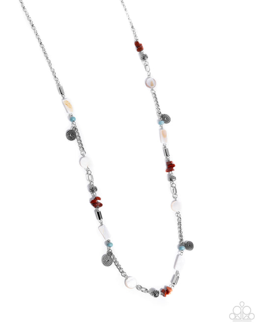 Sentimental Serenity - Complete Look Necklace: Secretive Sentiment - Red & Bracelet: Sentimental Statement - Red