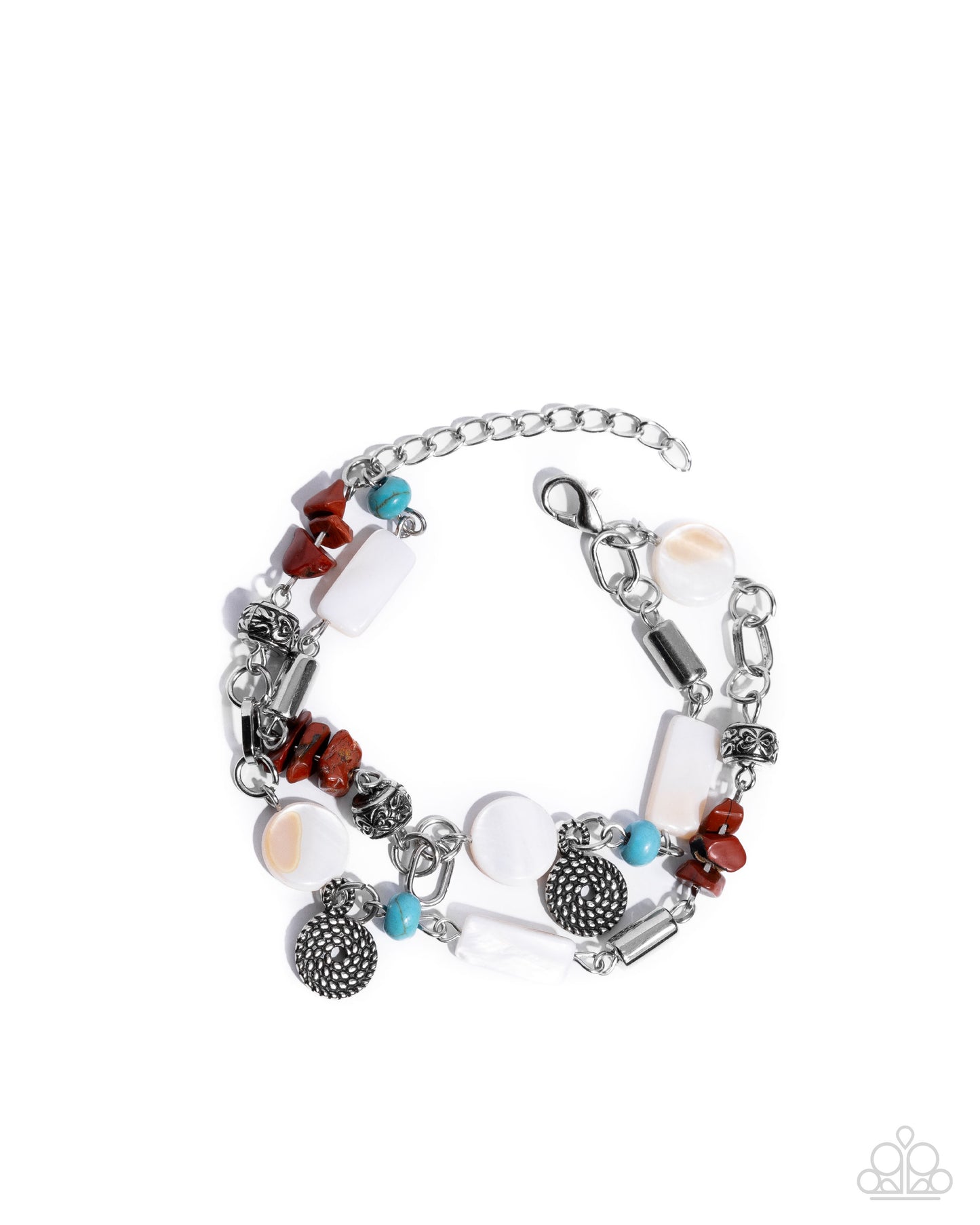 Sentimental Serenity - Complete Look Necklace: Secretive Sentiment - Red & Bracelet: Sentimental Statement - Red