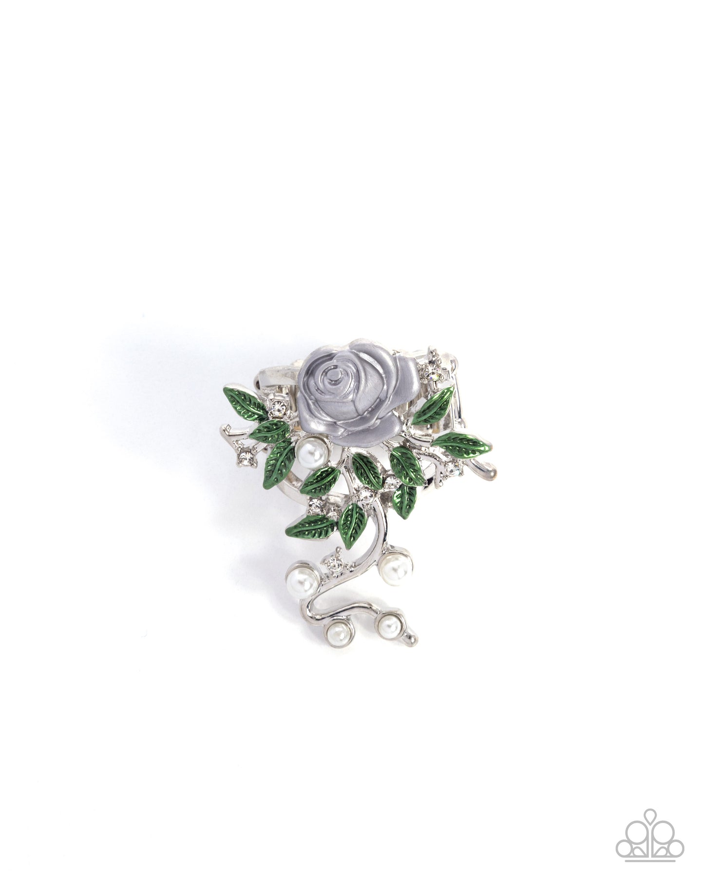 Beauty and the SWEET - Silver Rosette Statement Ring Paparazzi