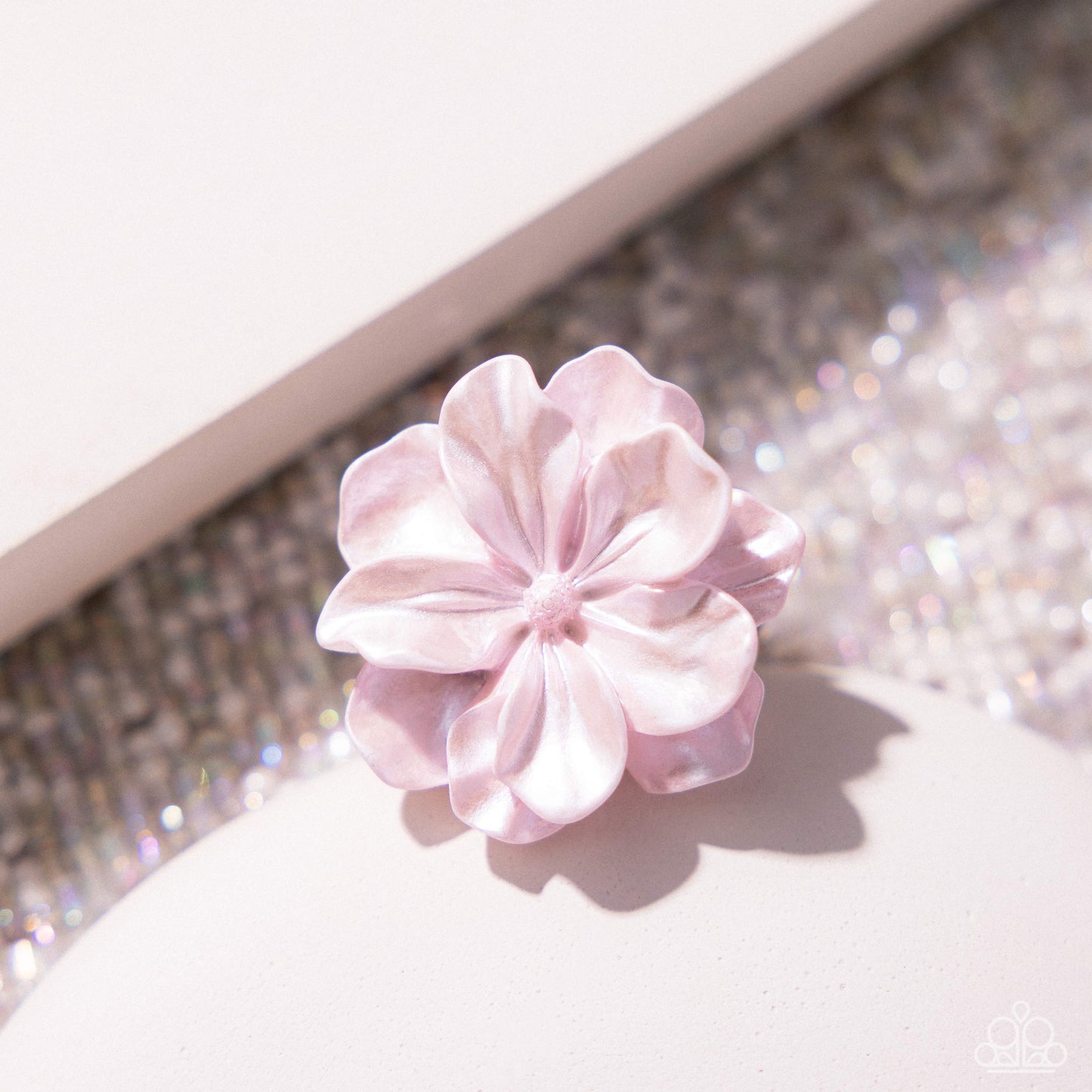 Paparazzi Floral Flex - Pink  - Baby Pink Flower Ring R1288