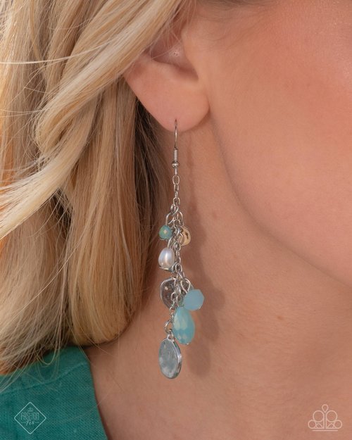 Refreshing Rapture Blue Earring Glimpses Of Malibu Fashion Fix February 2025 Paparazzi E2987