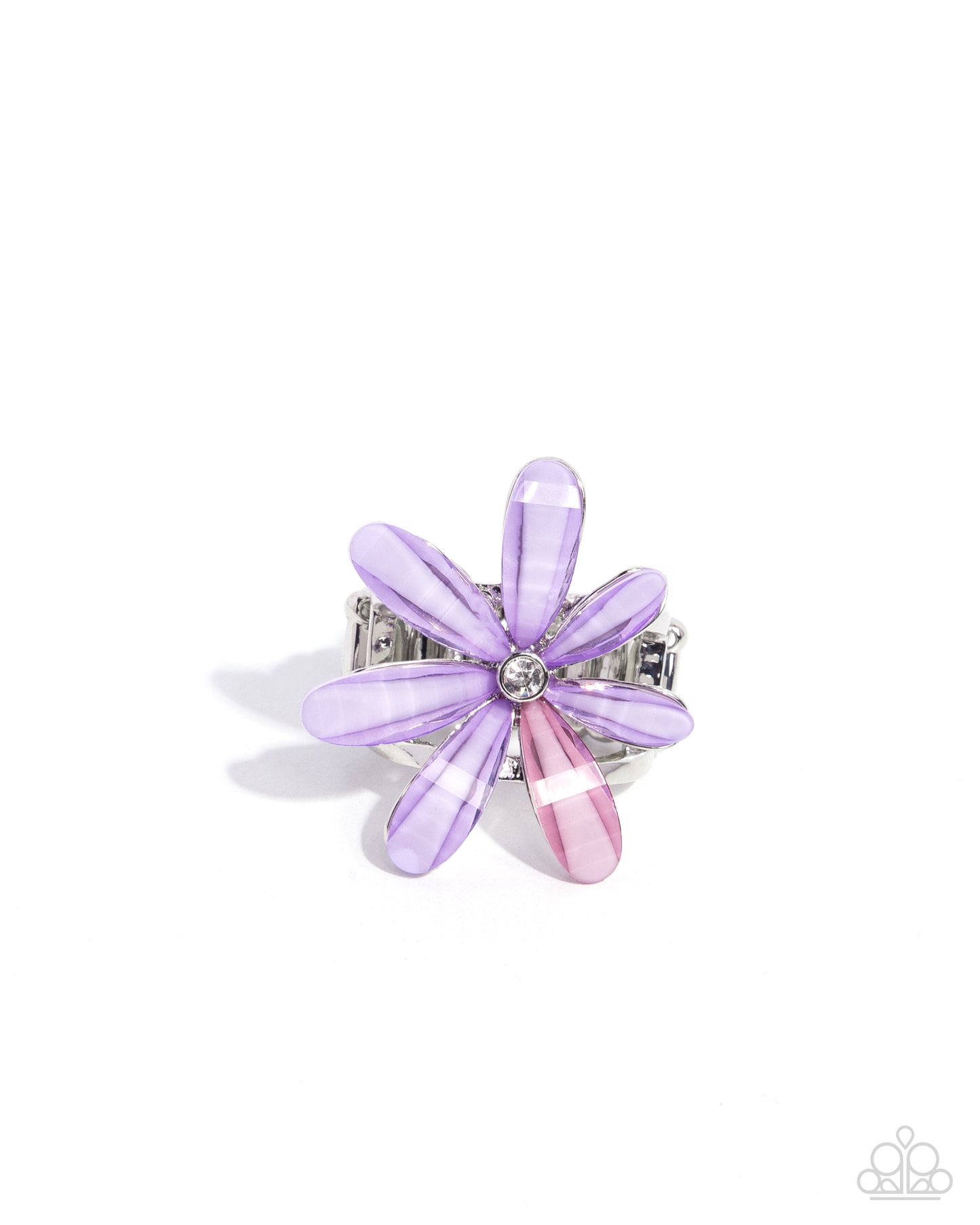 Floral Feasibility - Purple & Pink Flower Ring Paparazzi