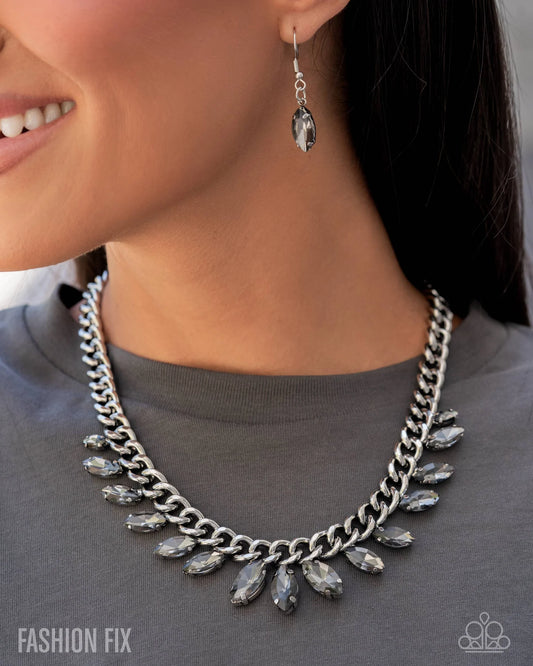 Elegant Exception Silver Necklace Magnificent Musings July 2025 Fashion Fix Paparazzi N3475