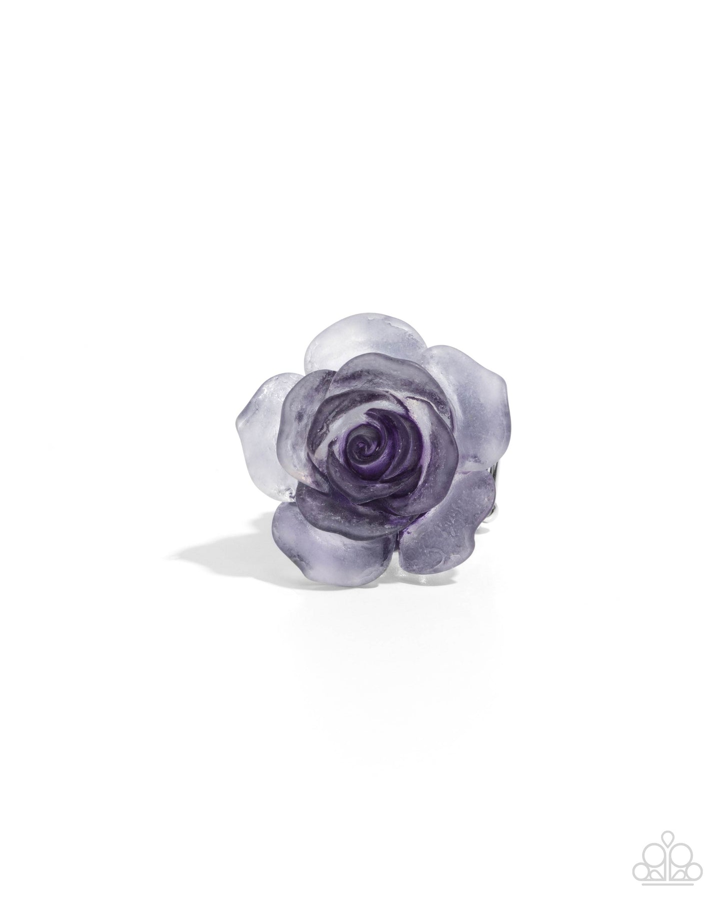Floral Intentions - Purple Acrylic Flower Ring Paparazzi R0911