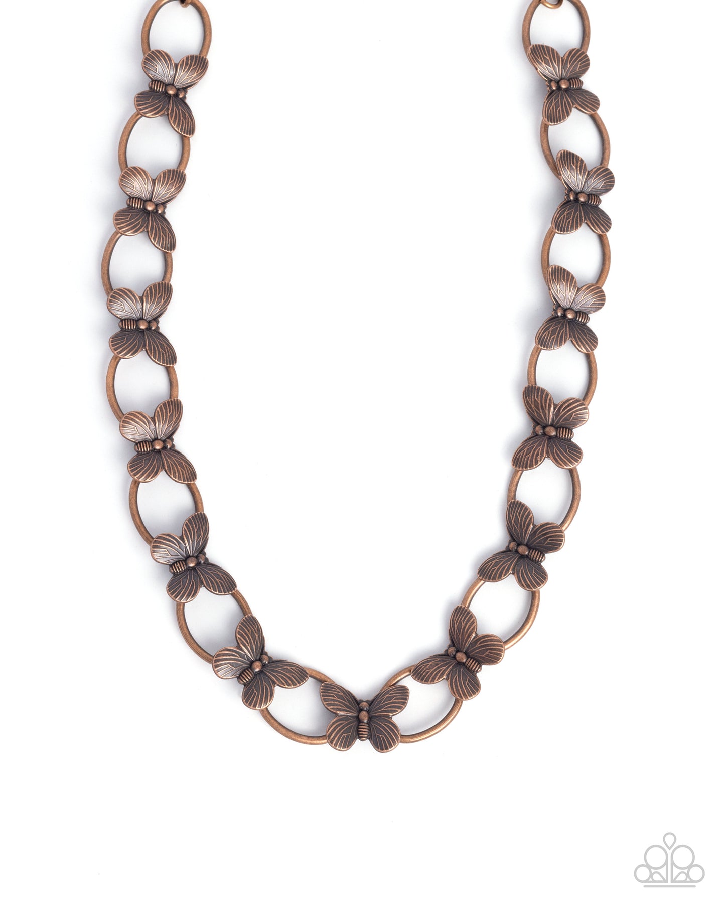 Fluttering Form - Complete Look Necklace: Butterfly Build - Copper Bracelet: Fluttering Fabrication