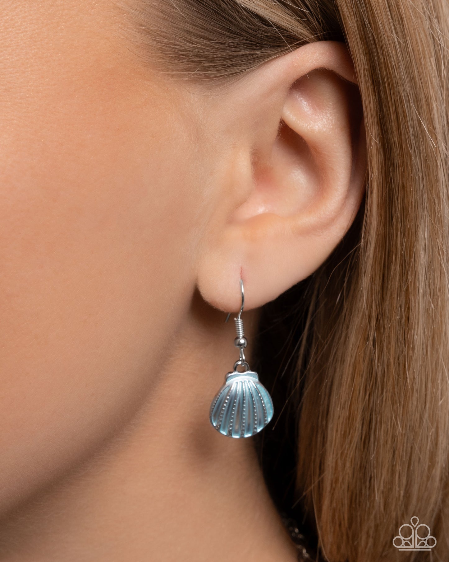 Oceanic Octave - Blue Snail & Seashell Beach Vibe Necklace Paparazzi N2968