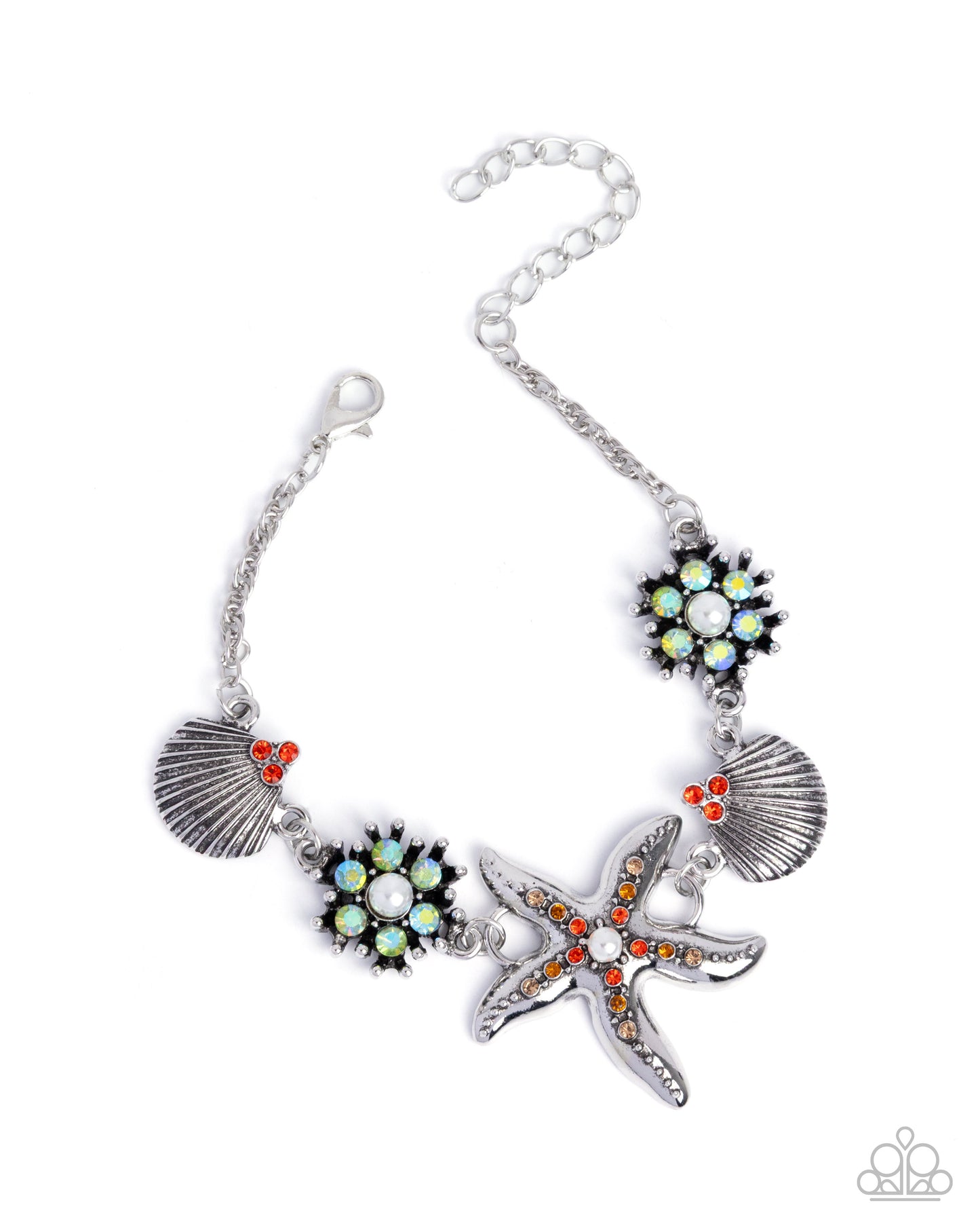 Starfish Solo - Complete Look Orange Necklace: Starfish Song -  Orange Bracelet: "Starfish Single - Orange