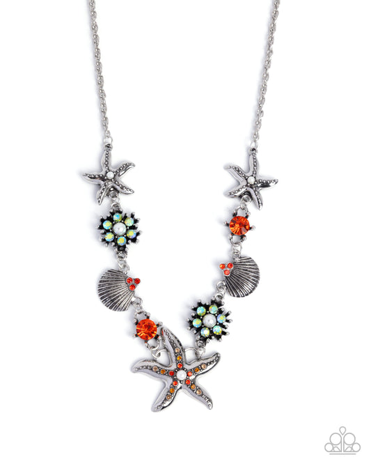 Starfish Solo - Complete Look Orange Necklace: Starfish Song -  Orange Bracelet: "Starfish Single - Orange