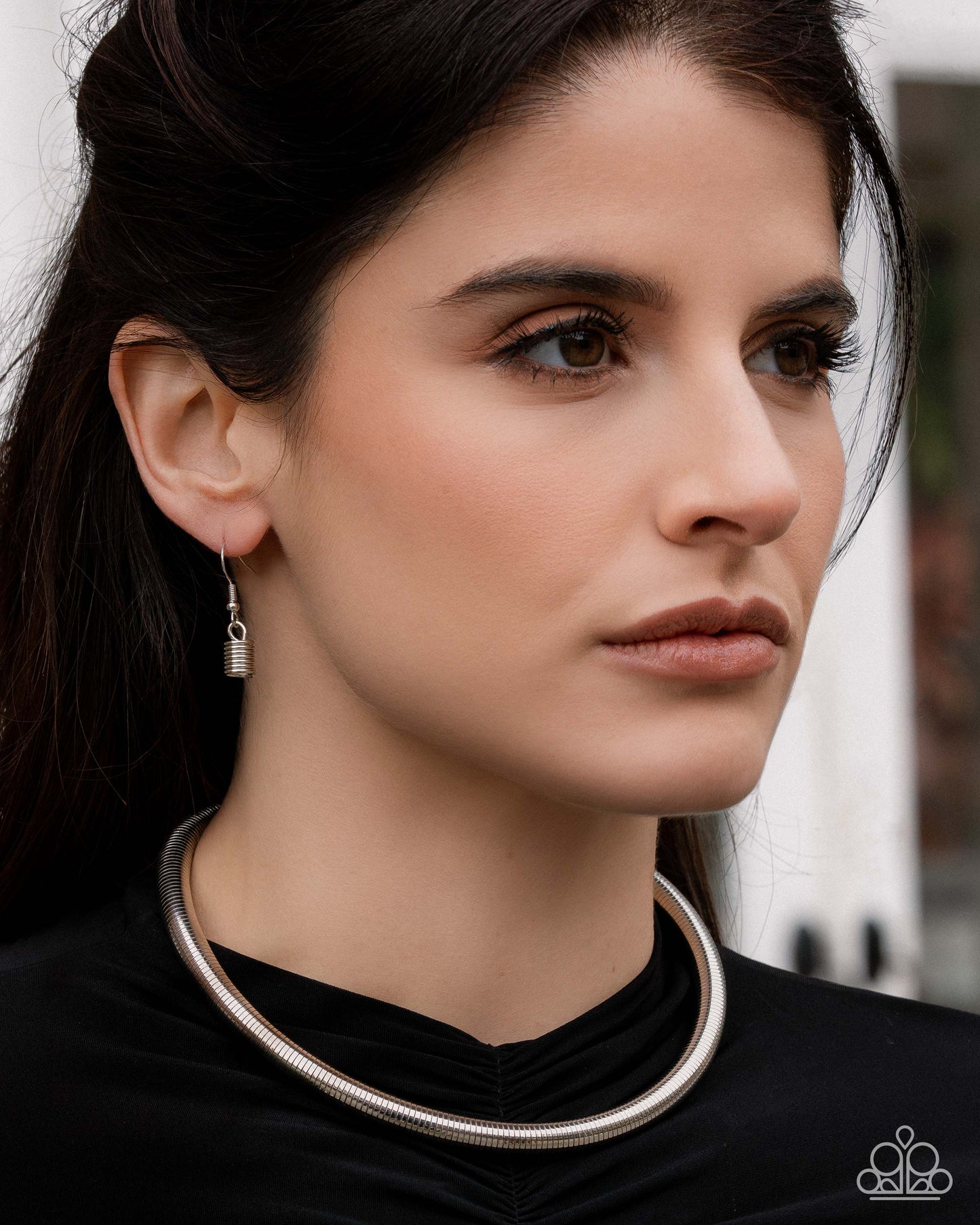 Paparazzi Elementary Elegance - Silver Snake Chain Bold Necklace N3961