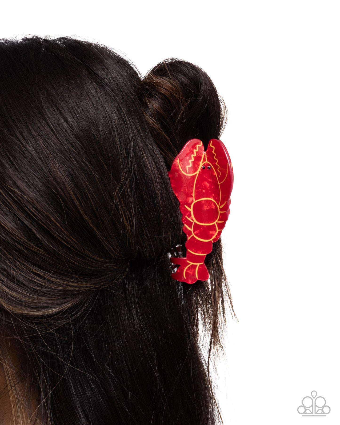 Lobster Leisure - Red Lobster Hair Claw Clip Paparazzi H0189