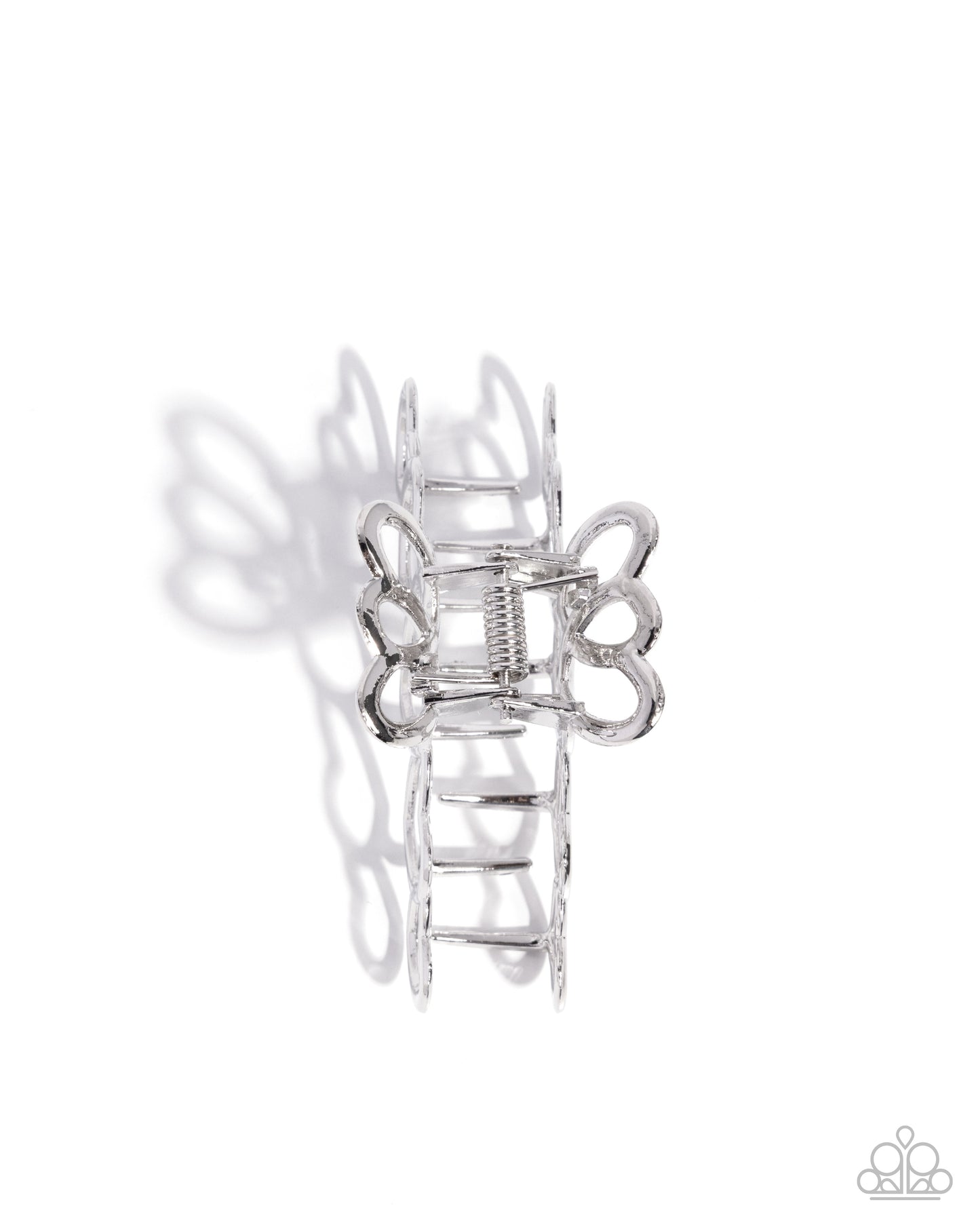 Paparazzi Youre Still The One - Silver Heart Hair Claw Clip