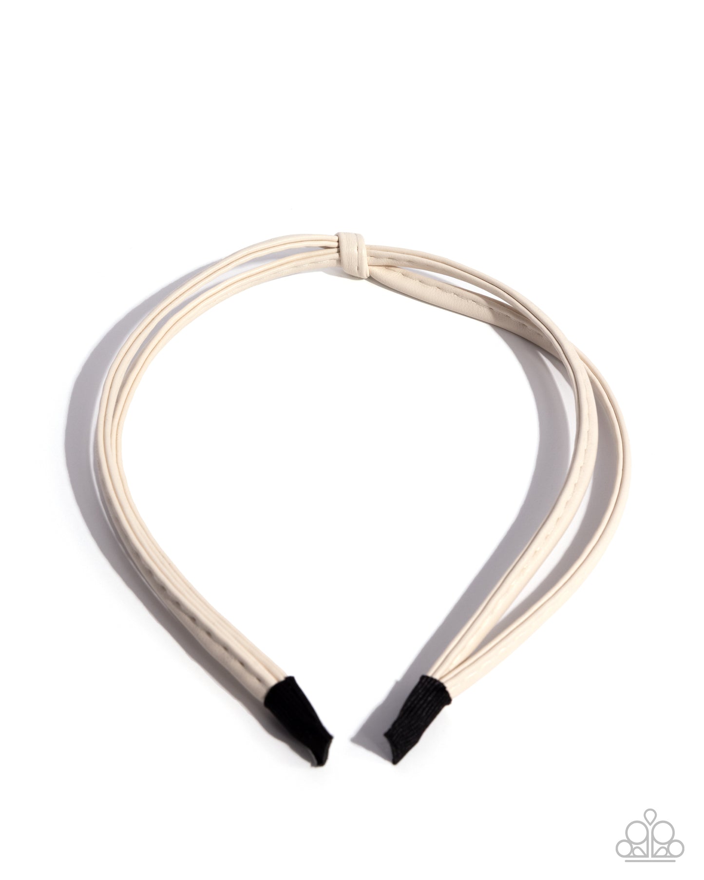 Believe It Or KNOT - White Knotted Style Headband Paparazzi H0228
