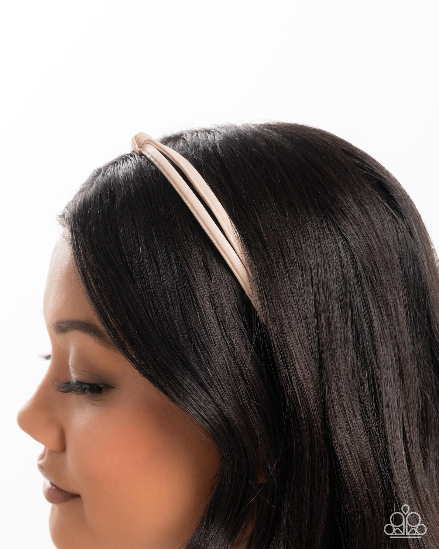 Believe It Or KNOT - White Knotted Style Headband Paparazzi H0228