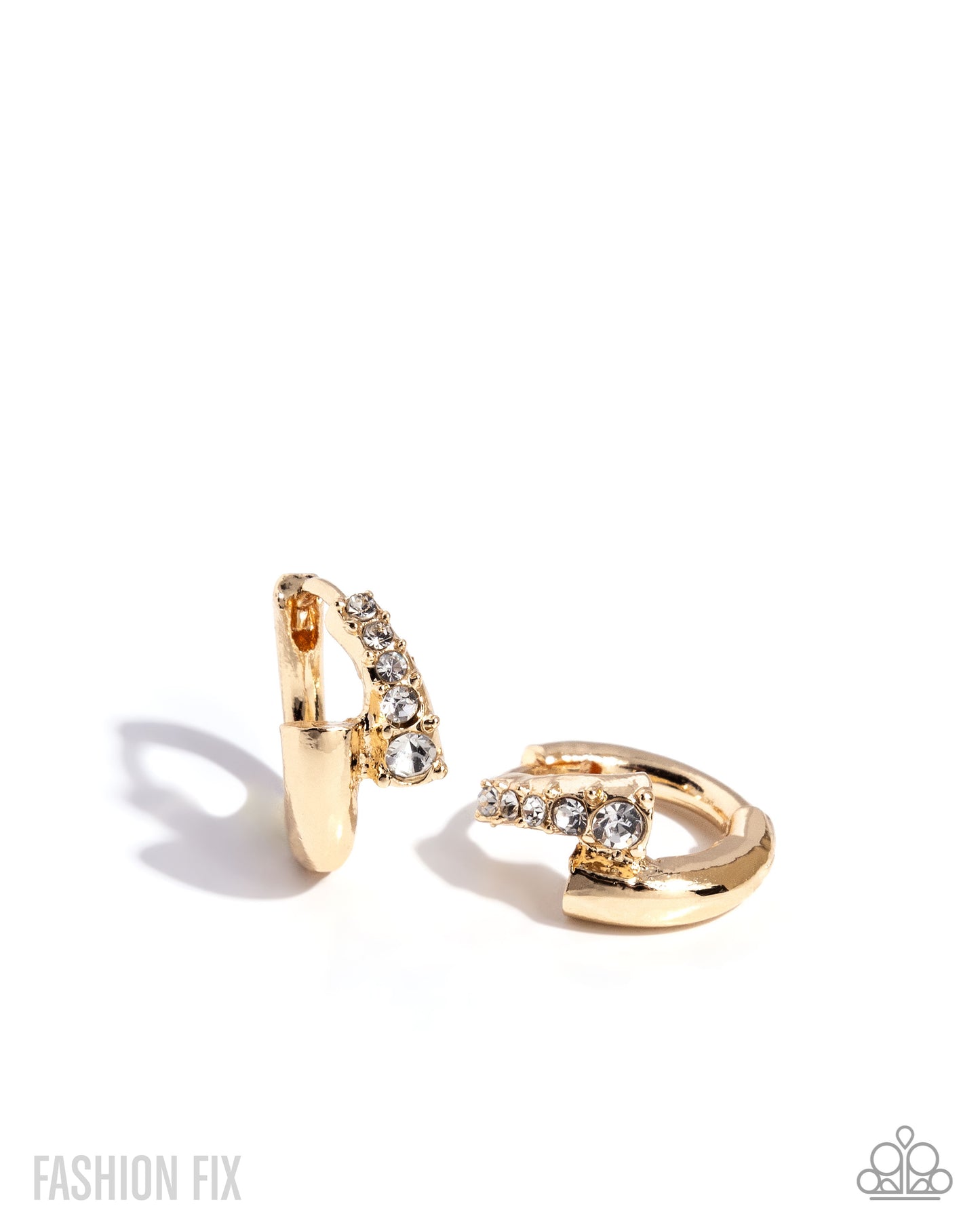 Personalized Pizzazz - Gold 1/2 Inch Hoop Earring Sunset Sightings Fashion Fix July 2025 Paparazzi E2989