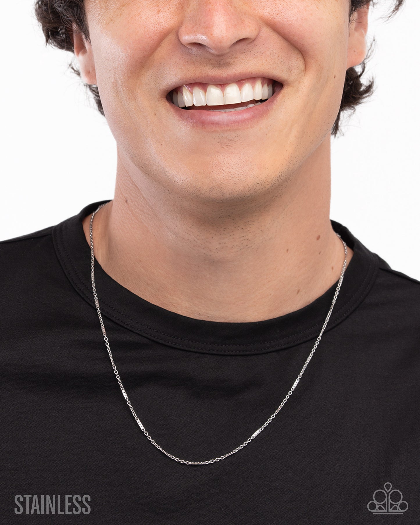 No Drama - Silver Stainless Steel Urban Chain Necklace Paparazzi 2025 Convention Exclusive N3514