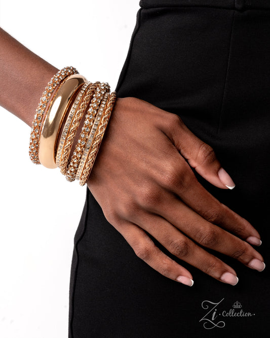 Renowned Radiance - Gold Zi Collection Bracelet 2025 Paparazzi
