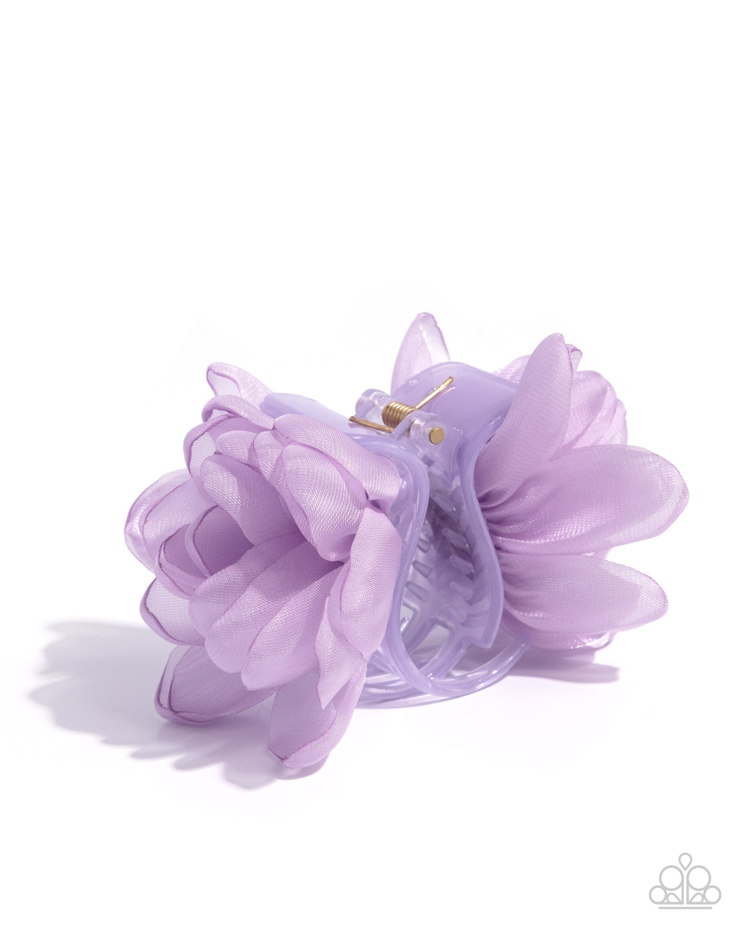 Paparazzi Budding Backdrop - Purple Tulle Flower Hair Claw Clip H0259