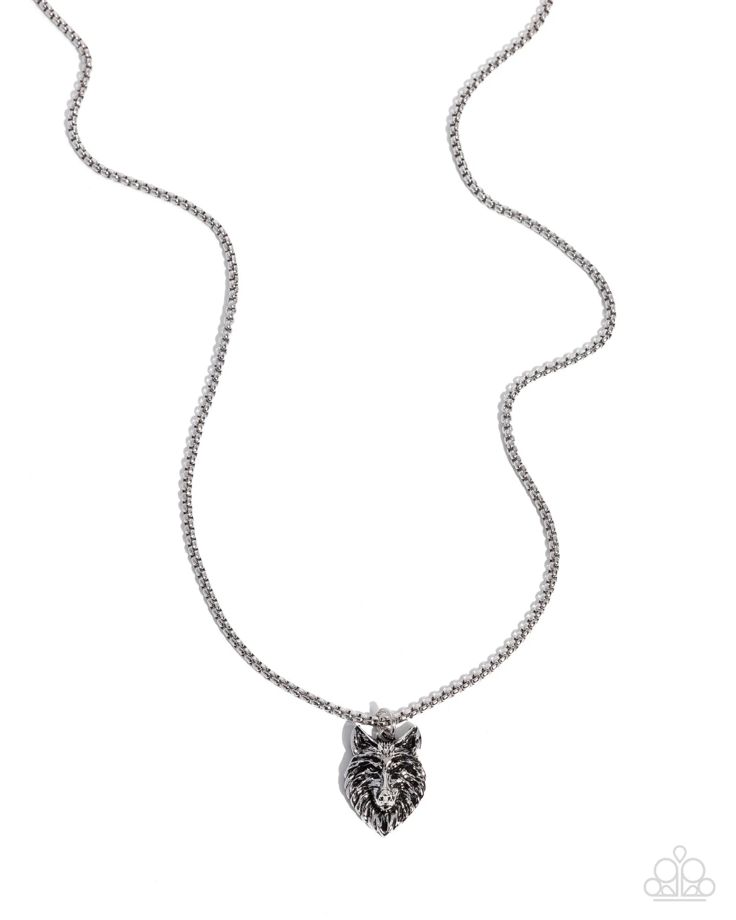 Paparazzi Alpha's Call - Silver Wolf Urban Necklace N3778
