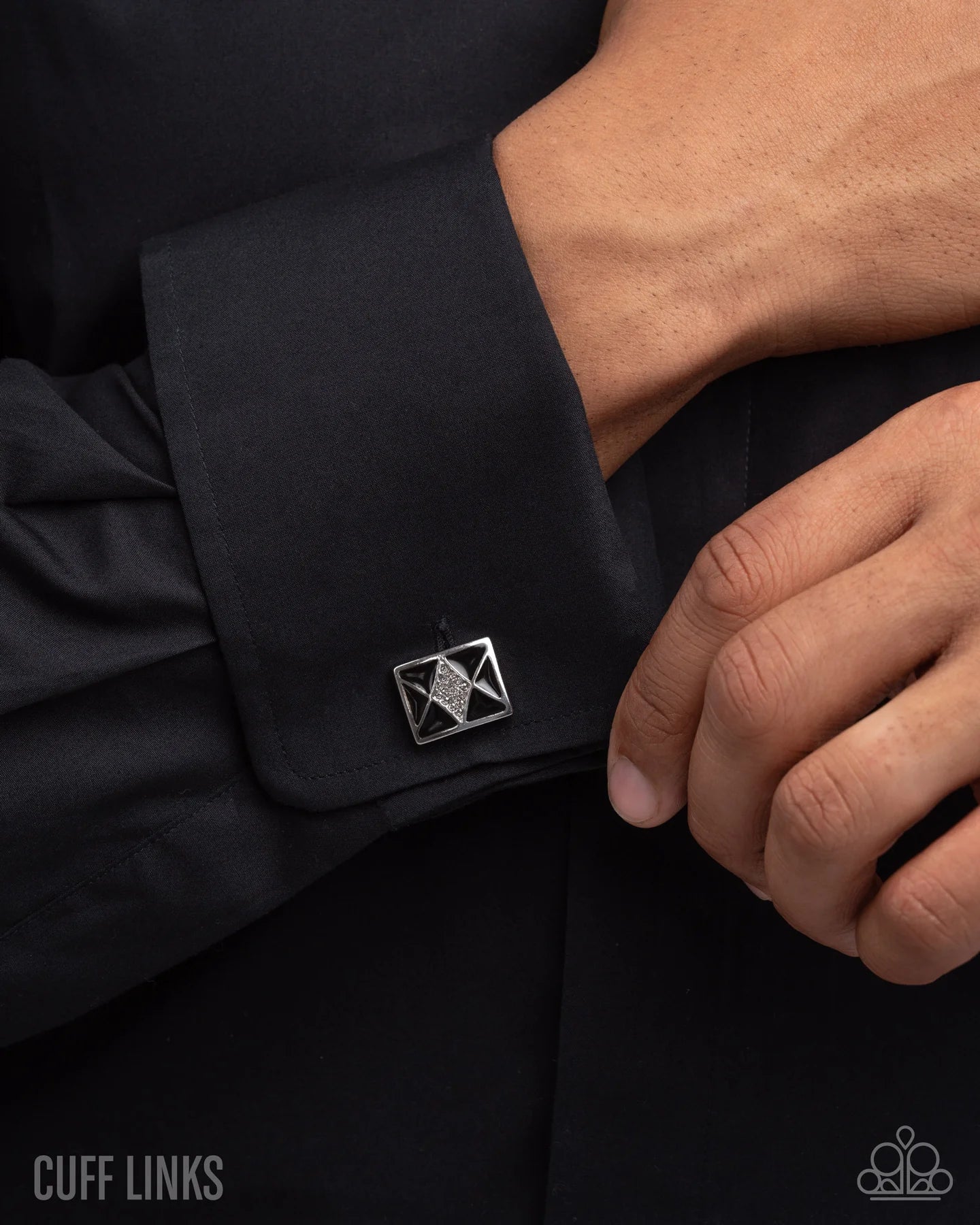 Iconic Invitation - Black Silver Cuff French Links Paparazzi 2025 Convention Exclusive CL013