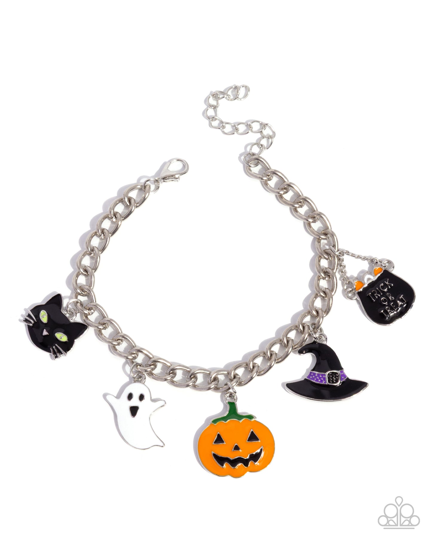 Haunting Hallmark - Multi Charm Halloween Necklace: Haunting Haute, Bracelet: Haunting Night Paparazzi N3636