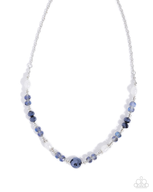 Paparazzi Allegro Assumption - Blue Necklace & Bracelet Set