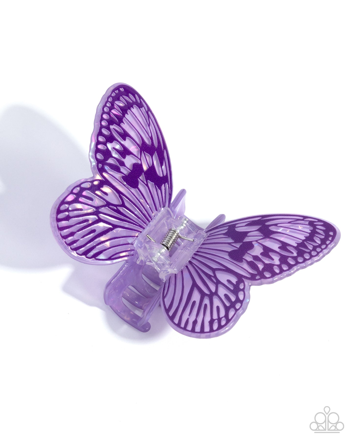 Paparazzi Fluttering Focus - Purple Butterfly Hair Claw Clip H0255