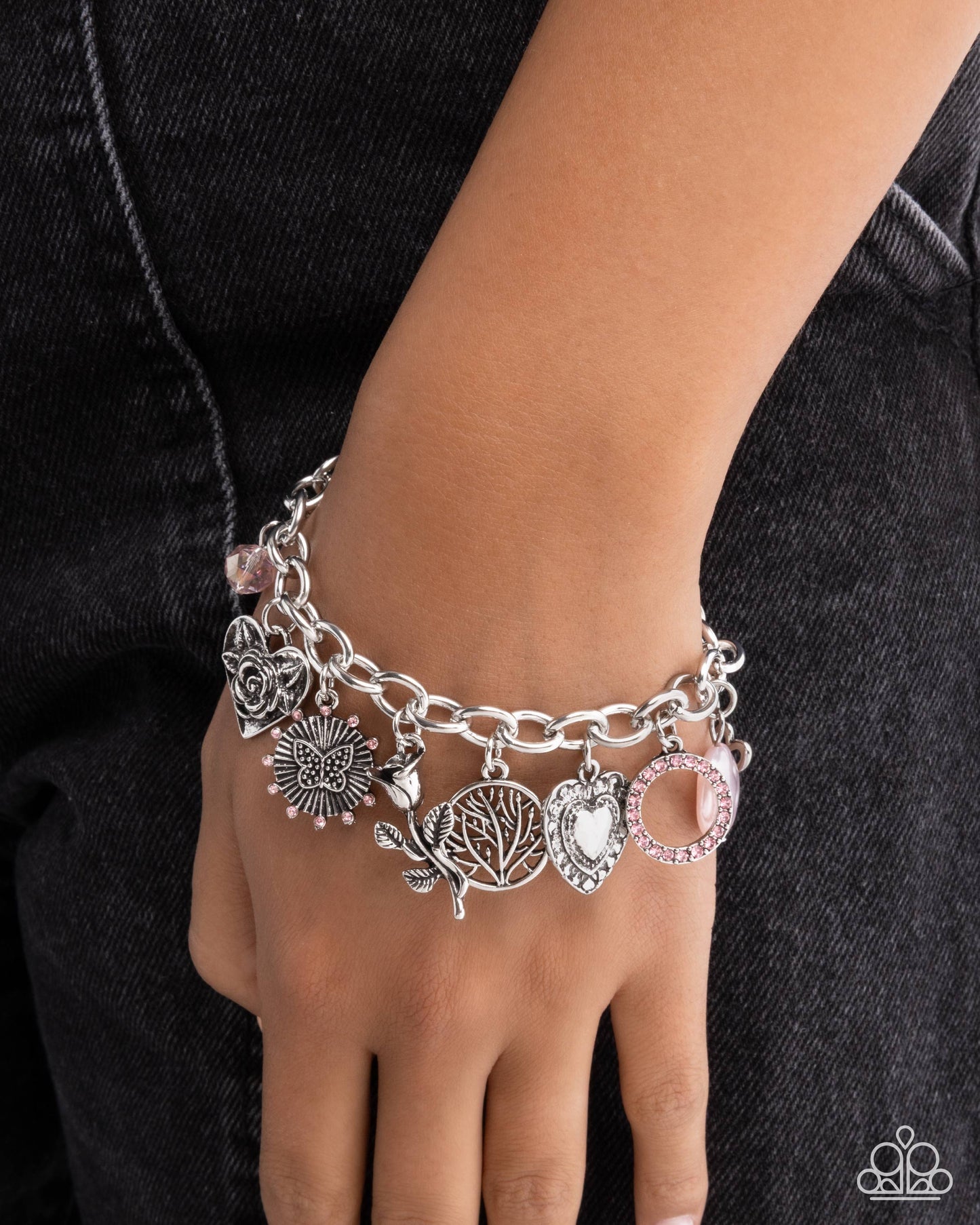 Paparazzi Stay Sophisticated - Pink Charm Style Bracelet B2586