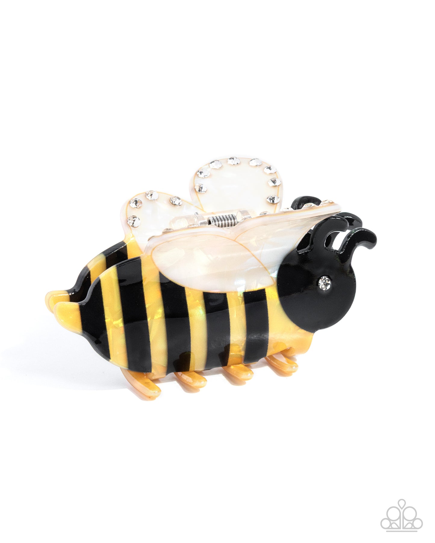 Paparazzi Bee Backdrop - Yellow & Black Bee Hair Claw Clip H0257