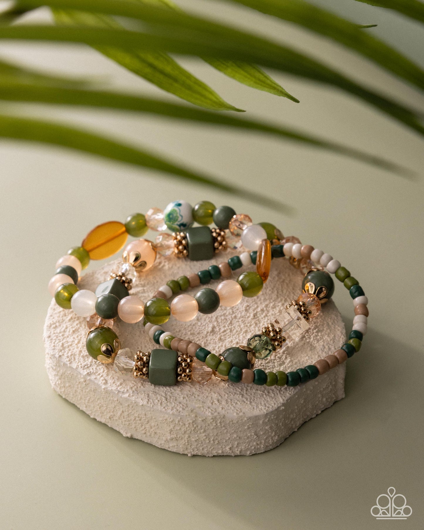 Paparazzi Angelic Array - Green Bracelet