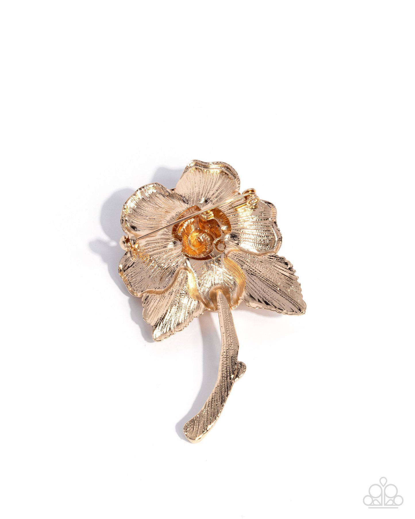 Paparazzi Refulgent Rose - Gold Lapel Pin Brooch BR017