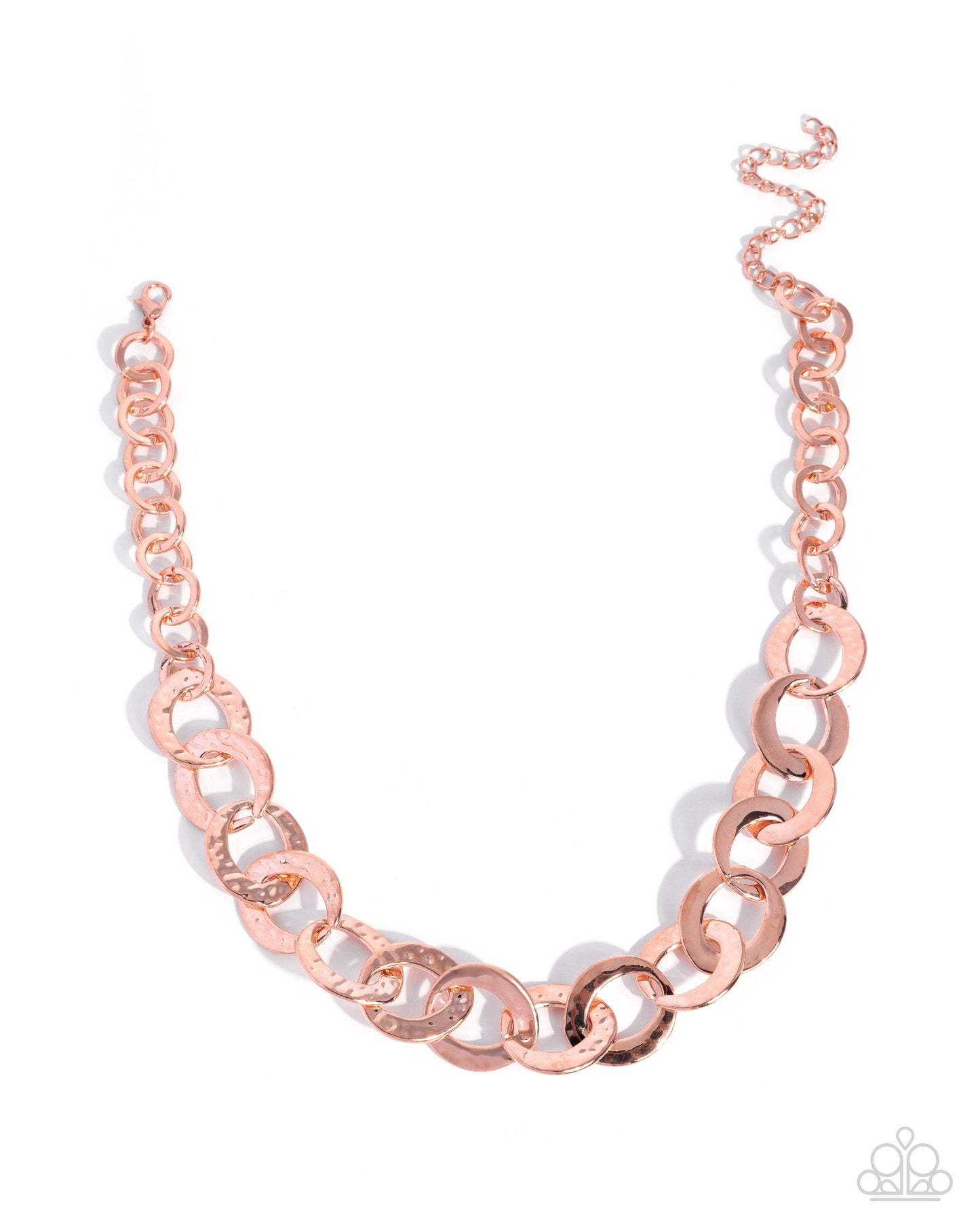 Paparazzi Trendy Takedown - Copper - Shiny Copper Necklace N0045