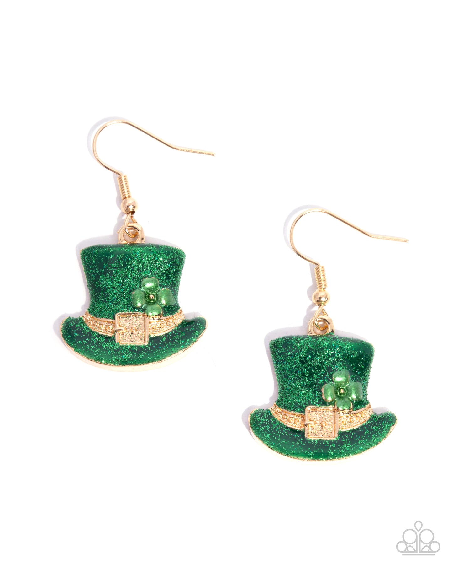 Paparazzi Irish Jig - Green Leprechaun Hat St Patrick's Day Earring E3336
